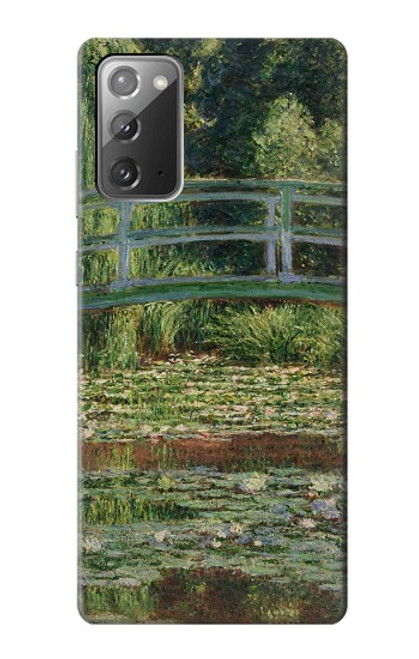 S3674 クロードモネ歩道橋とスイレンプール Claude Monet Footbridge and Water Lily Pool Samsung Galaxy Note 20 バックケース、フリップケース・カバー