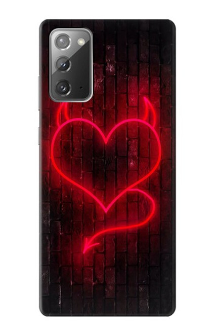 S3682 デビルハート Devil Heart Samsung Galaxy Note 20 バックケース、フリップケース・カバー