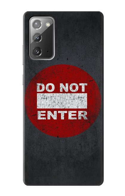 S3683 立入禁止 Do Not Enter Samsung Galaxy Note 20 バックケース、フリップケース・カバー