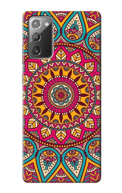 S3694 ヒッピーアートパターン Hippie Art Pattern Samsung Galaxy Note 20 バックケース、フリップケース・カバー