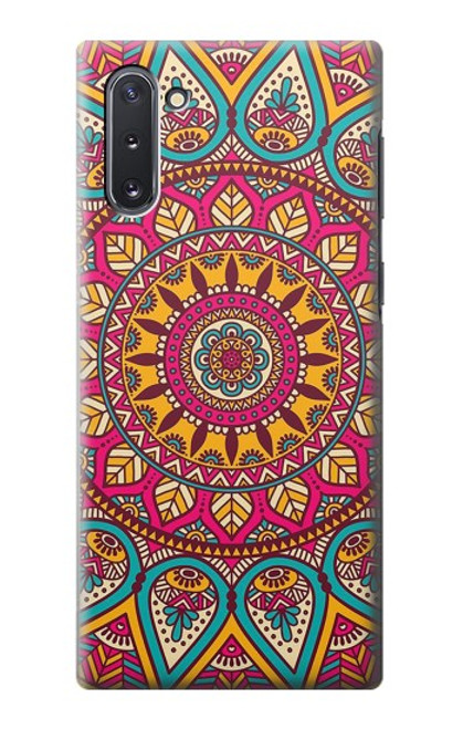 S3694 ヒッピーアートパターン Hippie Art Pattern Samsung Galaxy Note 10 バックケース、フリップケース・カバー