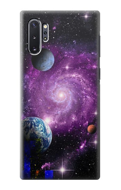 S3689 銀河宇宙惑星 Galaxy Outer Space Planet Samsung Galaxy Note 10 Plus バックケース、フリップケース・カバー