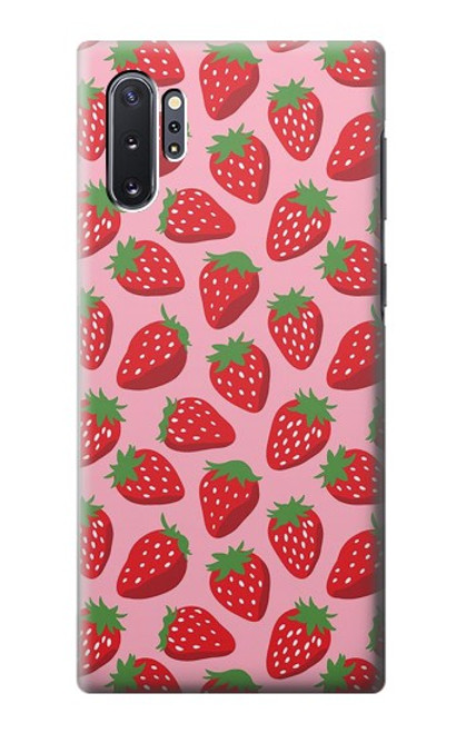 S3719 いちご柄 Strawberry Pattern Samsung Galaxy Note 10 Plus バックケース、フリップケース・カバー