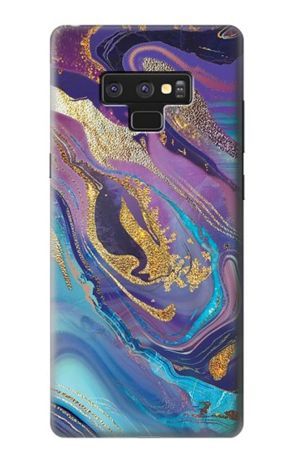 S3676 カラフルな抽象的な大理石の石 Colorful Abstract Marble Stone Note 9 Samsung Galaxy Note9 バックケース、フリップケース・カバー