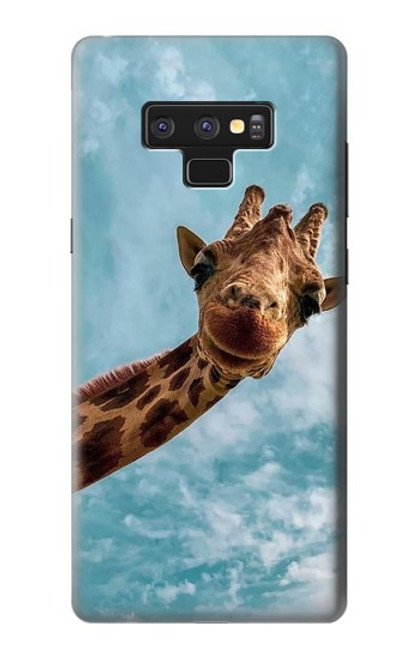 S3680 かわいいスマイルキリン Cute Smile Giraffe Note 9 Samsung Galaxy Note9 バックケース、フリップケース・カバー