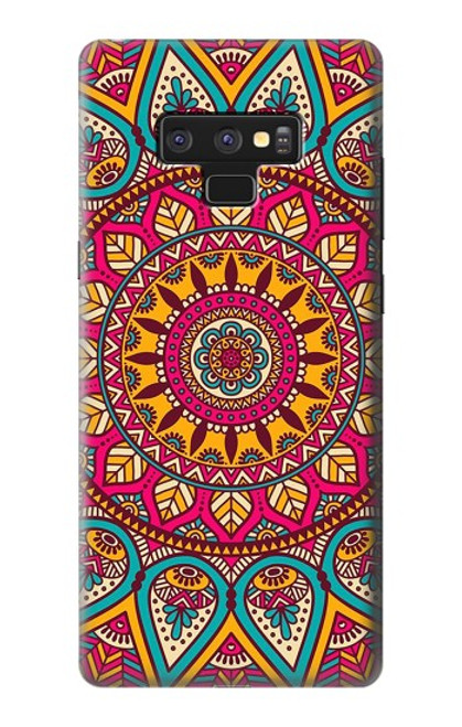 S3694 ヒッピーアートパターン Hippie Art Pattern Note 9 Samsung Galaxy Note9 バックケース、フリップケース・カバー