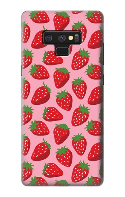 S3719 いちご柄 Strawberry Pattern Note 9 Samsung Galaxy Note9 バックケース、フリップケース・カバー