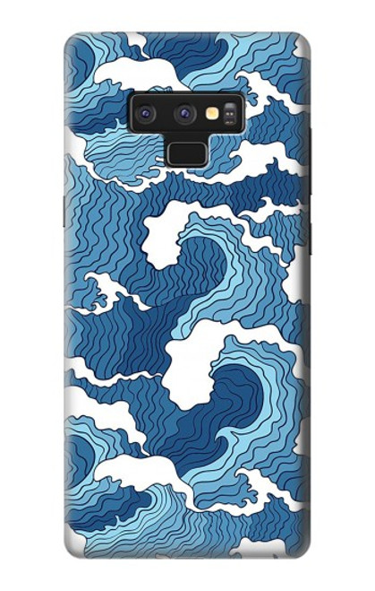 S3751 波のパターン Wave Pattern Note 9 Samsung Galaxy Note9 バックケース、フリップケース・カバー