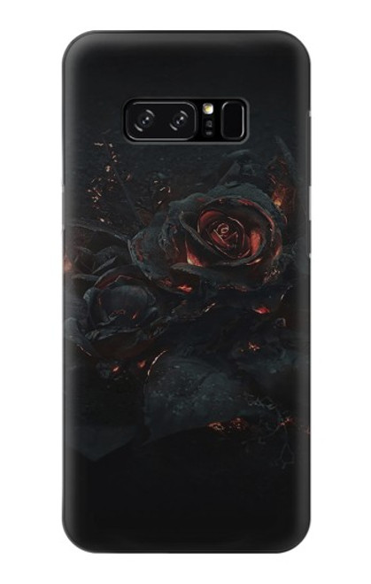 S3672 バーンドローズ Burned Rose Note 8 Samsung Galaxy Note8 バックケース、フリップケース・カバー