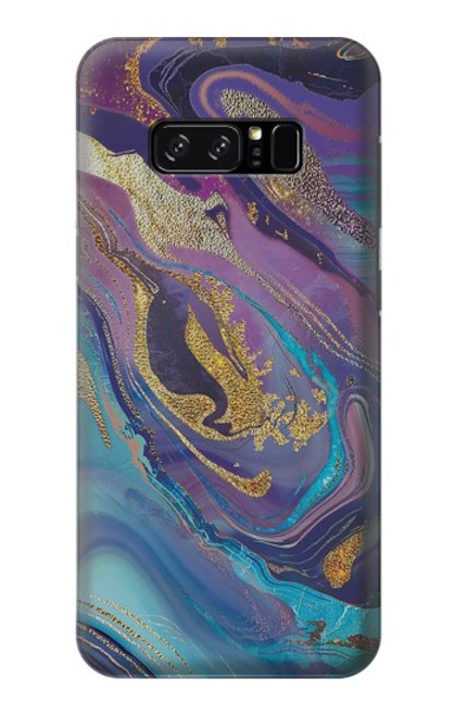 S3676 カラフルな抽象的な大理石の石 Colorful Abstract Marble Stone Note 8 Samsung Galaxy Note8 バックケース、フリップケース・カバー