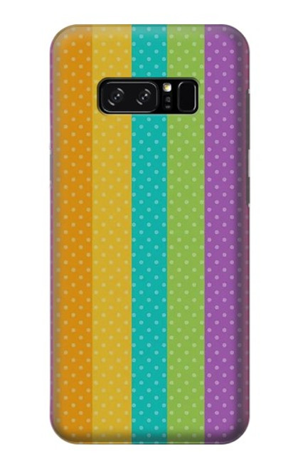 S3678 カラフルなレインボーバーティカル Colorful Rainbow Vertical Note 8 Samsung Galaxy Note8 バックケース、フリップケース・カバー