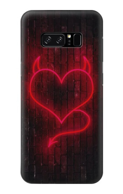 S3682 デビルハート Devil Heart Note 8 Samsung Galaxy Note8 バックケース、フリップケース・カバー