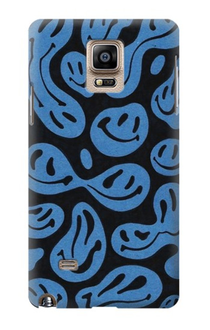 S3679 かわいいゴーストパターン Cute Ghost Pattern Samsung Galaxy Note 4 バックケース、フリップケース・カバー