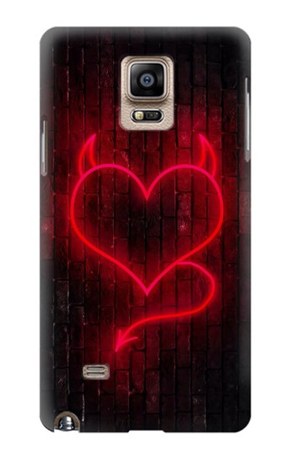 S3682 デビルハート Devil Heart Samsung Galaxy Note 4 バックケース、フリップケース・カバー