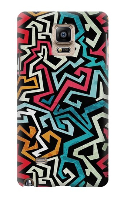 S3712 ポップアートパターン Pop Art Pattern Samsung Galaxy Note 4 バックケース、フリップケース・カバー