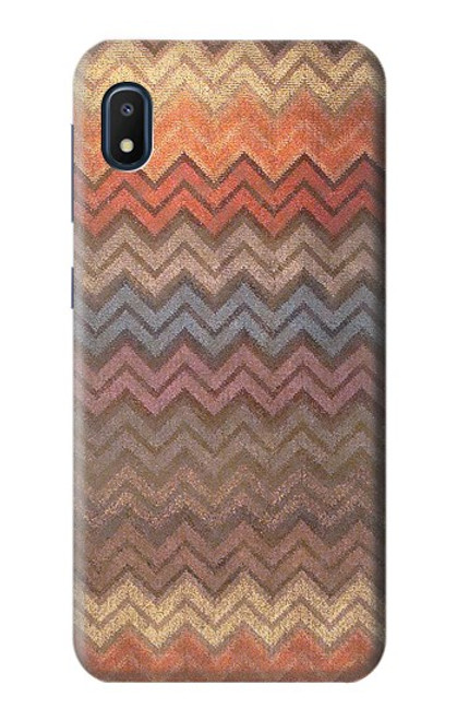 S3752 ジグザグ生地パターングラフィックプリント Zigzag Fabric Pattern Graphic Printed Samsung Galaxy A10e バックケース、フリップケース・カバー