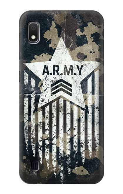 S3666 陸軍迷彩迷彩 Army Camo Camouflage Samsung Galaxy A10 バックケース、フリップケース・カバー