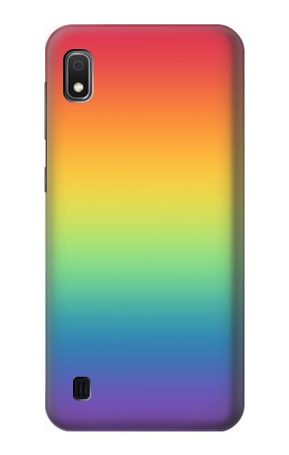 S3698 LGBTグラデーションプライドフラグ LGBT Gradient Pride Flag Samsung Galaxy A10 バックケース、フリップケース・カバー