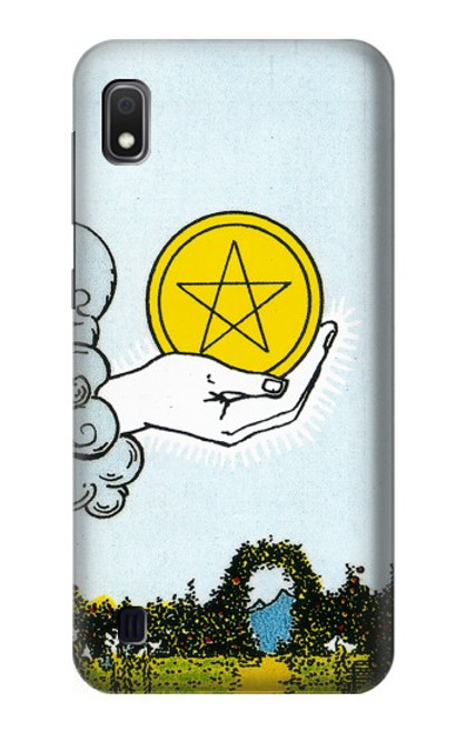 S3722 タロットカードペンタクルコインのエース Tarot Card Ace of Pentacles Coins Samsung Galaxy A10 バックケース、フリップケース・カバー