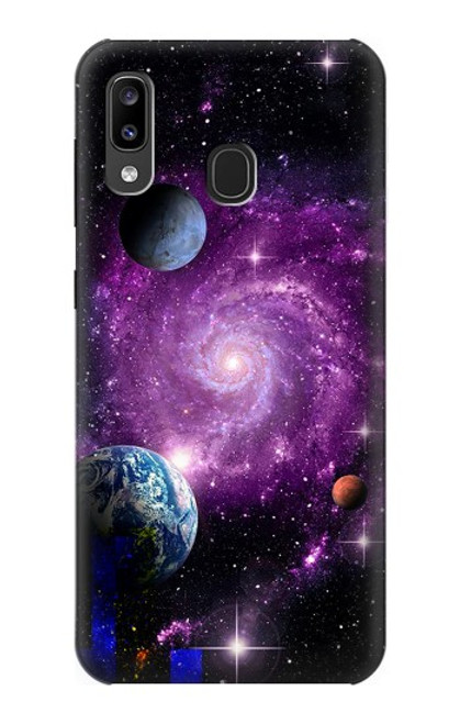 S3689 銀河宇宙惑星 Galaxy Outer Space Planet Samsung Galaxy A20, Galaxy A30 バックケース、フリップケース・カバー