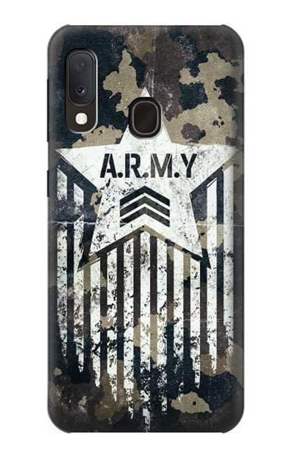 S3666 陸軍迷彩迷彩 Army Camo Camouflage Samsung Galaxy A20e バックケース、フリップケース・カバー