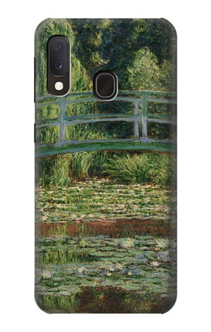 S3674 クロードモネ歩道橋とスイレンプール Claude Monet Footbridge and Water Lily Pool Samsung Galaxy A20e バックケース、フリップケース・カバー