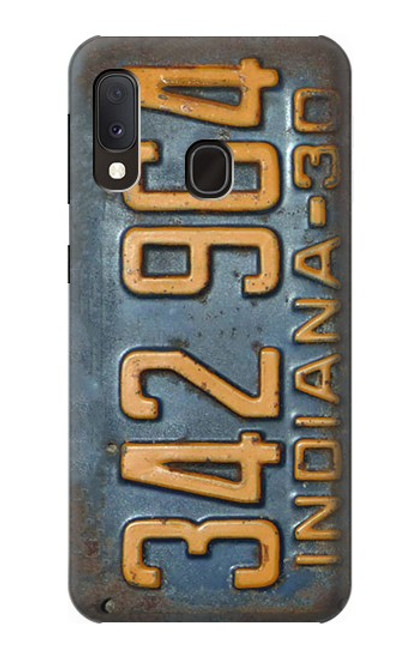 S3750 ヴィンテージ車のナンバープレート Vintage Vehicle Registration Plate Samsung Galaxy A20e バックケース、フリップケース・カバー