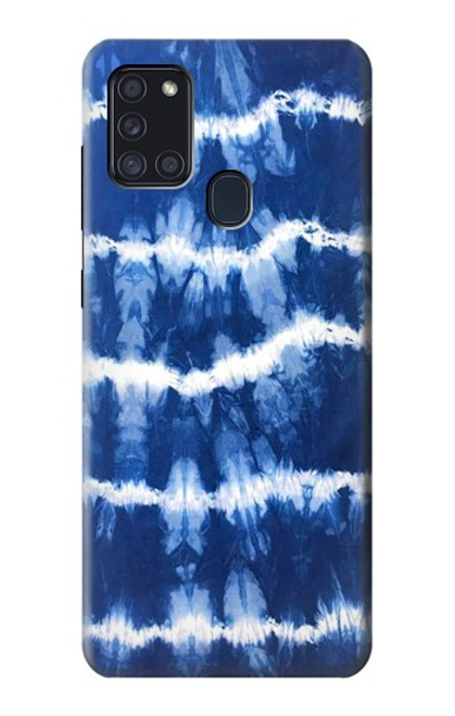 S3671 ブルータイダイ Blue Tie Dye Samsung Galaxy A21s バックケース、フリップケース・カバー