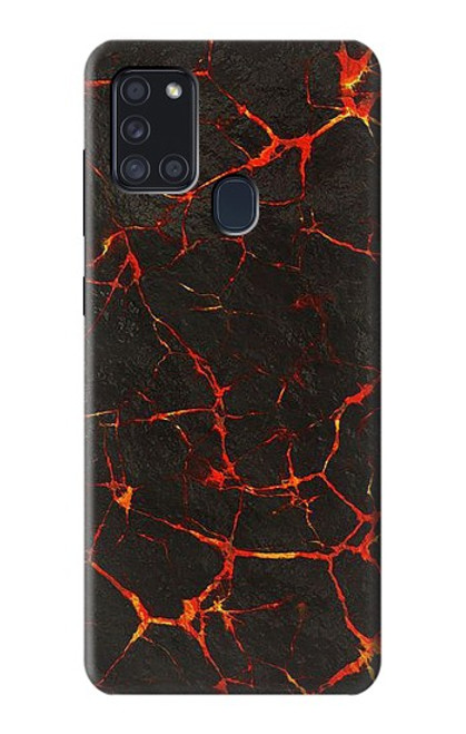 S3696 溶岩マグマ Lava Magma Samsung Galaxy A21s バックケース、フリップケース・カバー