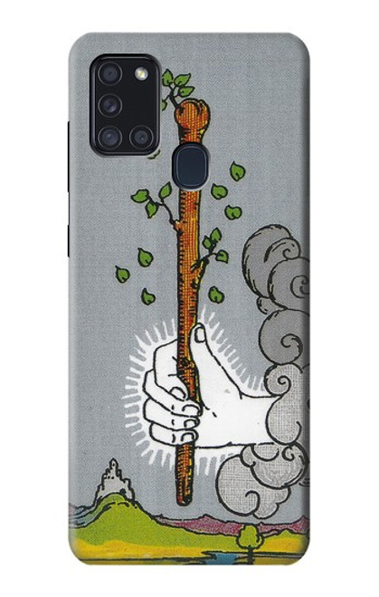 S3723 タロットカードワンドの時代 Tarot Card Age of Wands Samsung Galaxy A21s バックケース、フリップケース・カバー