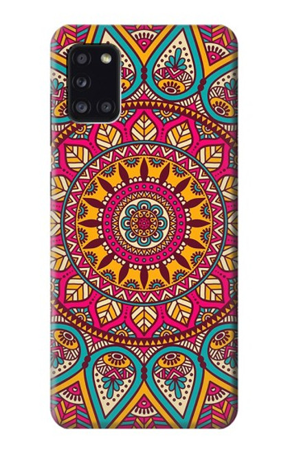 S3694 ヒッピーアートパターン Hippie Art Pattern Samsung Galaxy A31 バックケース、フリップケース・カバー