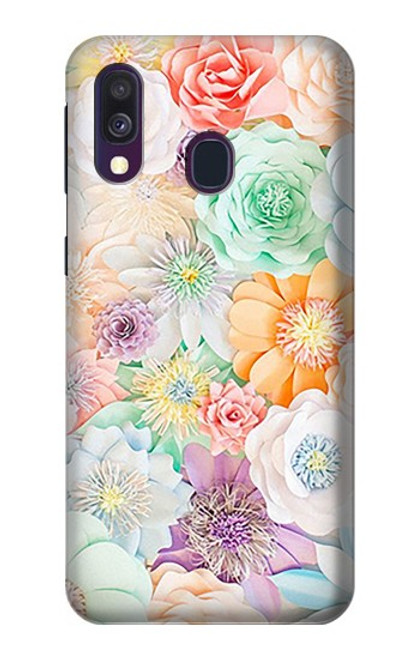 S3705 パステルフローラルフラワー Pastel Floral Flower Samsung Galaxy A40 バックケース、フリップケース・カバー