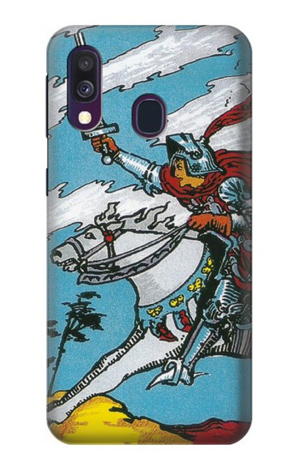 S3731 タロットカード剣の騎士 Tarot Card Knight of Swords Samsung Galaxy A40 バックケース、フリップケース・カバー