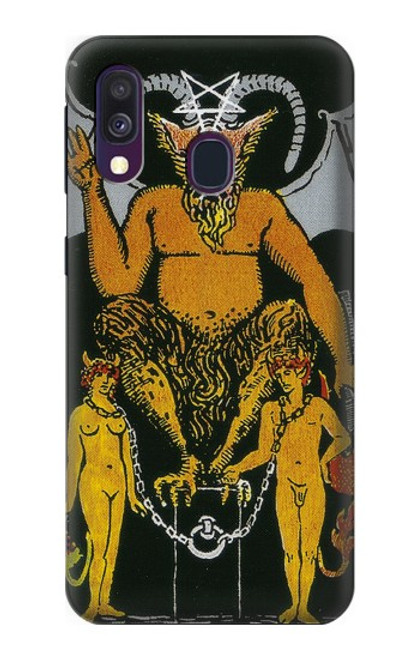 S3740 タロットカード悪魔 Tarot Card The Devil Samsung Galaxy A40 バックケース、フリップケース・カバー