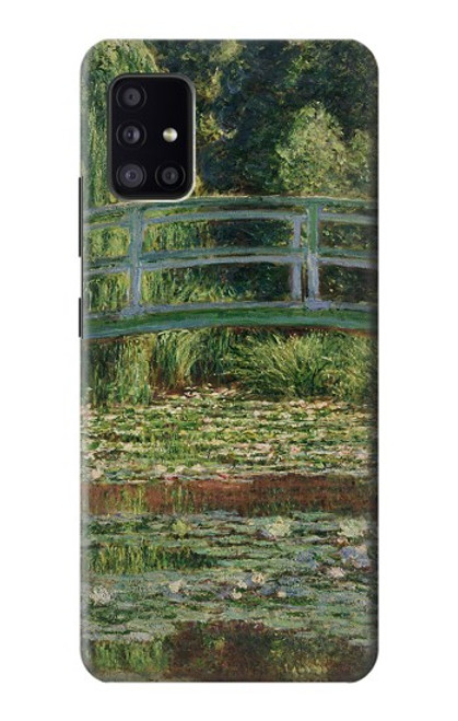 S3674 クロードモネ歩道橋とスイレンプール Claude Monet Footbridge and Water Lily Pool Samsung Galaxy A41 バックケース、フリップケース・カバー