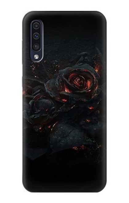 S3672 バーンドローズ Burned Rose Samsung Galaxy A70 バックケース、フリップケース・カバー