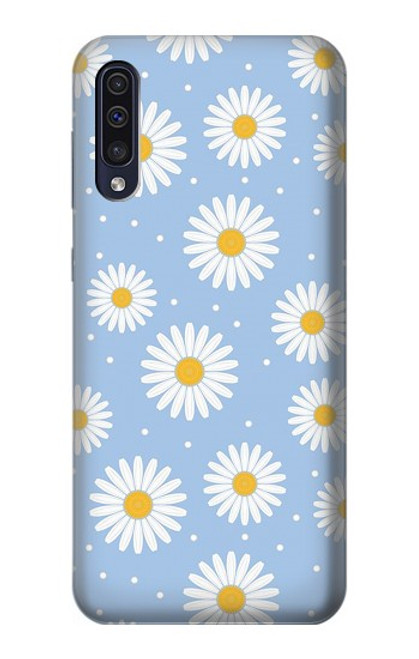 S3681 デイジーの花のパターン Daisy Flowers Pattern Samsung Galaxy A70 バックケース、フリップケース・カバー