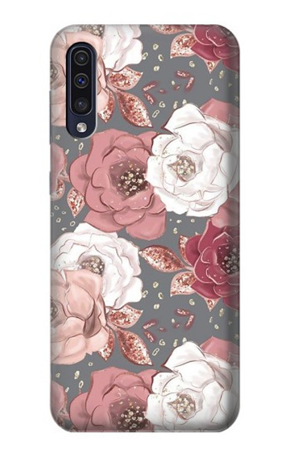 S3716 バラの花柄 Rose Floral Pattern Samsung Galaxy A70 バックケース、フリップケース・カバー