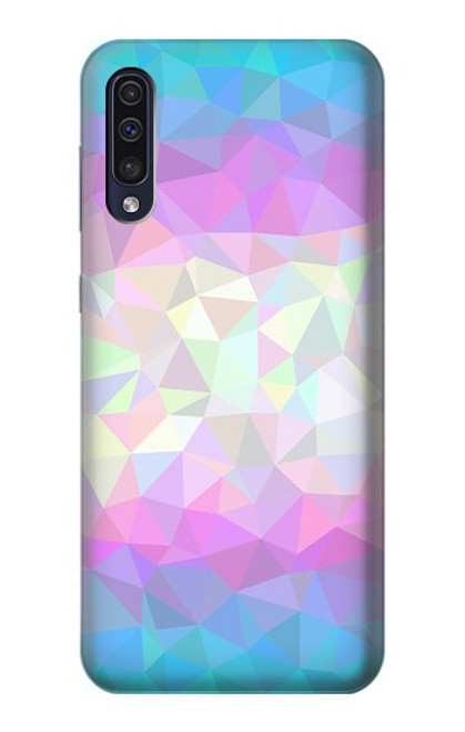 S3747 トランスフラッグポリゴン Trans Flag Polygon Samsung Galaxy A70 バックケース、フリップケース・カバー
