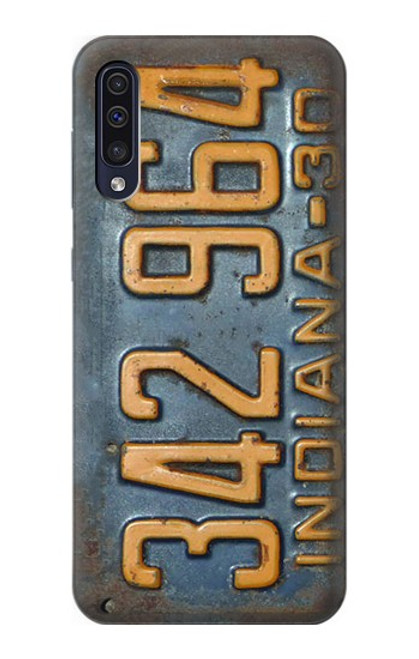 S3750 ヴィンテージ車のナンバープレート Vintage Vehicle Registration Plate Samsung Galaxy A70 バックケース、フリップケース・カバー