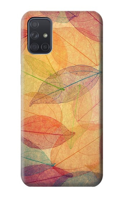 S3686 秋シーズン葉秋 Fall Season Leaf Autumn Samsung Galaxy A71 5G バックケース、フリップケース・カバー