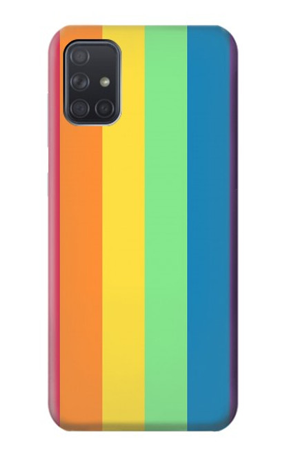 S3699 LGBTプライド LGBT Pride Samsung Galaxy A71 5G バックケース、フリップケース・カバー