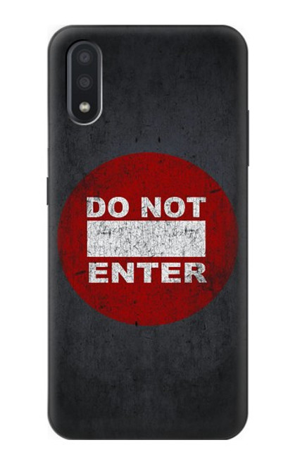 S3683 立入禁止 Do Not Enter Samsung Galaxy A01 バックケース、フリップケース・カバー