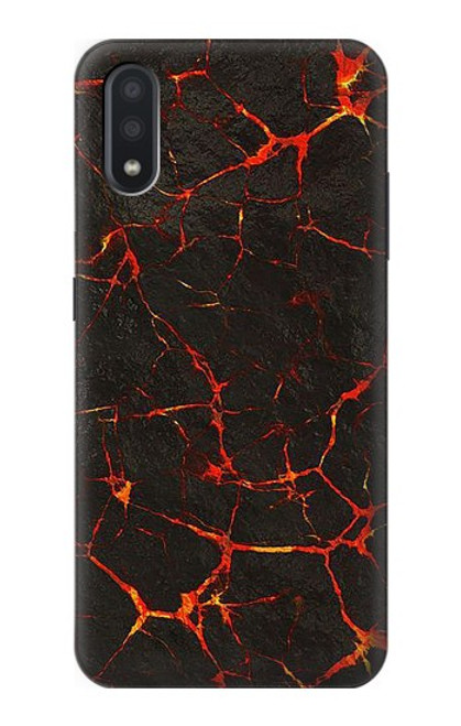 S3696 溶岩マグマ Lava Magma Samsung Galaxy A01 バックケース、フリップケース・カバー