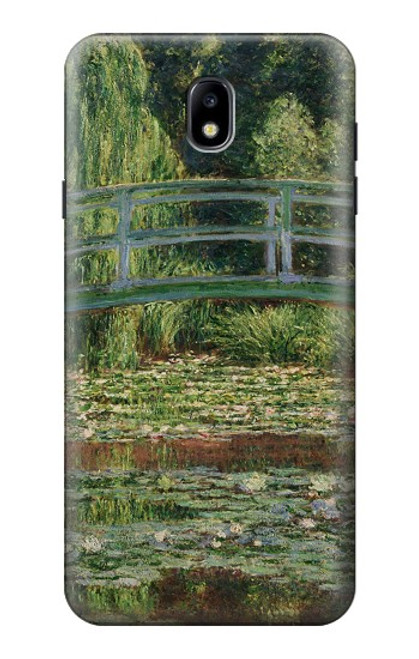 S3674 クロードモネ歩道橋とスイレンプール Claude Monet Footbridge and Water Lily Pool Samsung Galaxy J7 (2018), J7 Aero, J7 Top, J7 Aura, J7 Crown, J7 Refine, J7 Eon, J7 V 2nd Gen, J7 Star バックケース、フリップケース・カバー