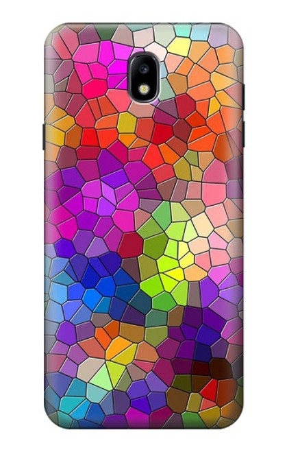 S3677 カラフルなレンガのモザイク Colorful Brick Mosaics Samsung Galaxy J7 (2018), J7 Aero, J7 Top, J7 Aura, J7 Crown, J7 Refine, J7 Eon, J7 V 2nd Gen, J7 Star バックケース、フリップケース・カバー