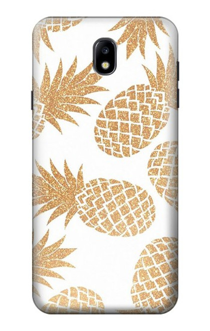 S3718 シームレスパイナップル Seamless Pineapple Samsung Galaxy J7 (2018), J7 Aero, J7 Top, J7 Aura, J7 Crown, J7 Refine, J7 Eon, J7 V 2nd Gen, J7 Star バックケース、フリップケース・カバー