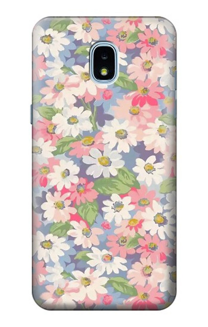 S3688 花の花のアートパターン Floral Flower Art Pattern Samsung Galaxy J3 (2018), J3 Star, J3 V 3rd Gen, J3 Orbit, J3 Achieve, Express Prime 3, Amp Prime 3 バックケース、フリップケース・カバー