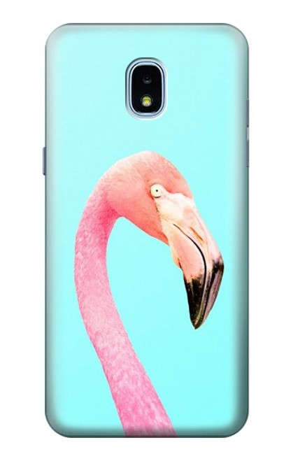 S3708 ピンクのフラミンゴ Pink Flamingo Samsung Galaxy J3 (2018), J3 Star, J3 V 3rd Gen, J3 Orbit, J3 Achieve, Express Prime 3, Amp Prime 3 バックケース、フリップケース・カバー