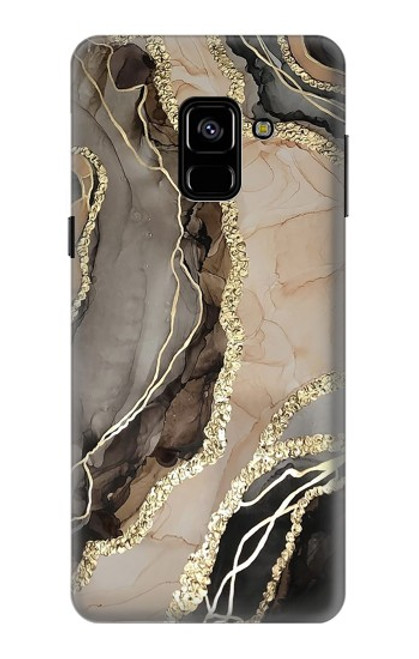 S3700 マーブルゴールドグラフィックプリント Marble Gold Graphic Printed Samsung Galaxy A8 (2018) バックケース、フリップケース・カバー